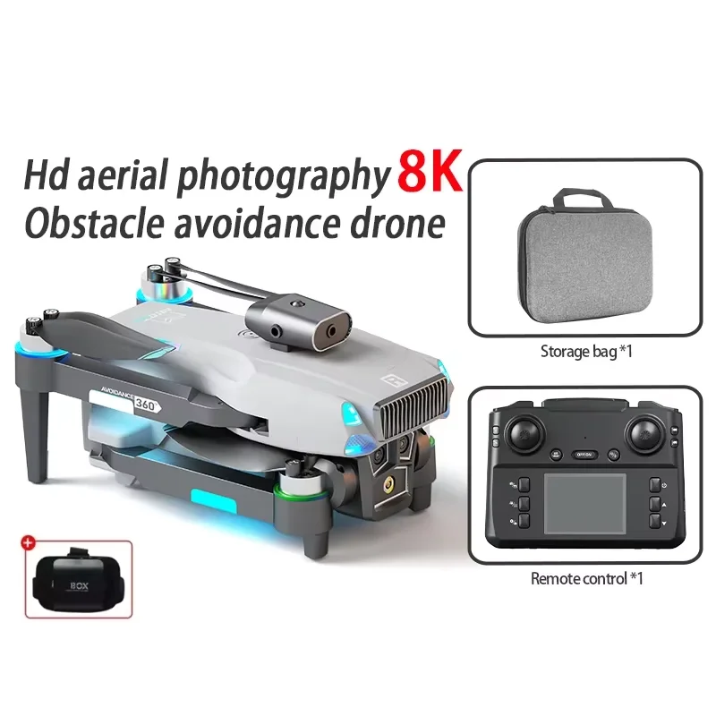 Rc Helicopter Charger - M107折りたたみ式RCドローン - デュアルHDカメラ、ブラシレスモーター、オプティカルフローと障害物回避機能搭載、空撮対応