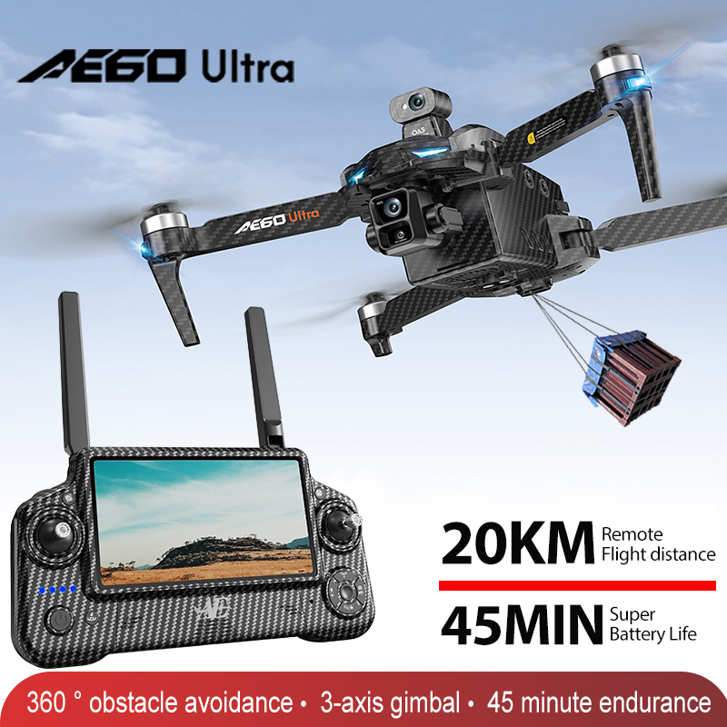Rc Helicopter Charger - AE60 GPSドローン プロフェッショナル 8Kカメラ 3軸ジンバル 空撮FPV