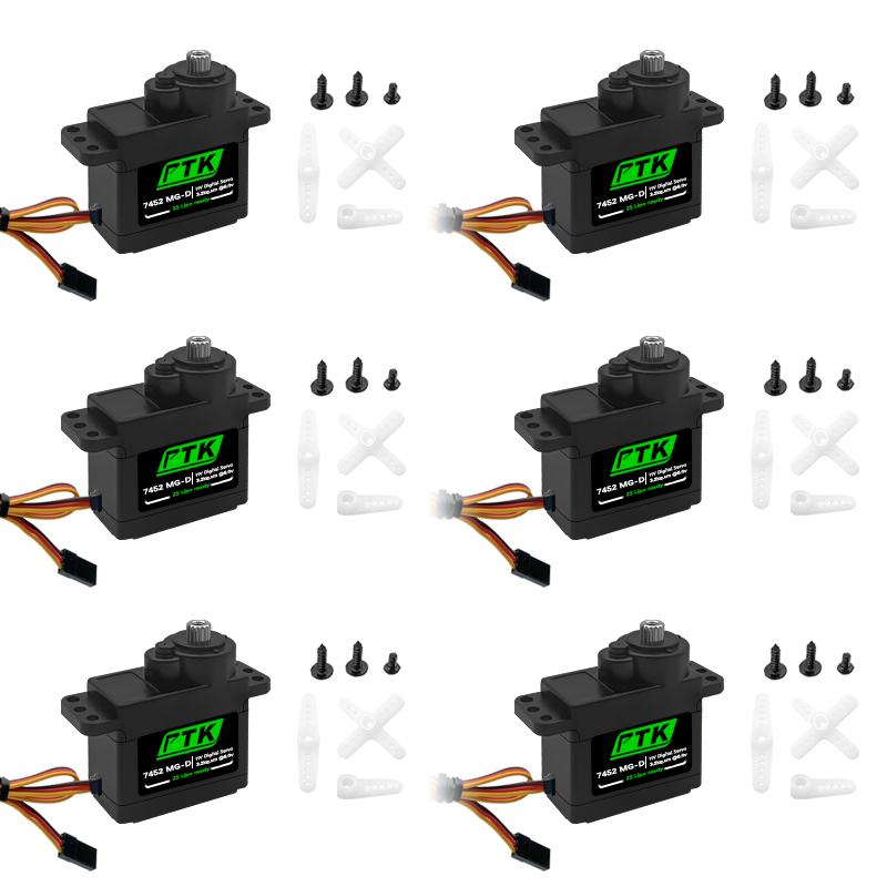 Rc Helicopter Servo - PTK 7452 MG-D 9 グラムデジタルサーボメタルギア EPP