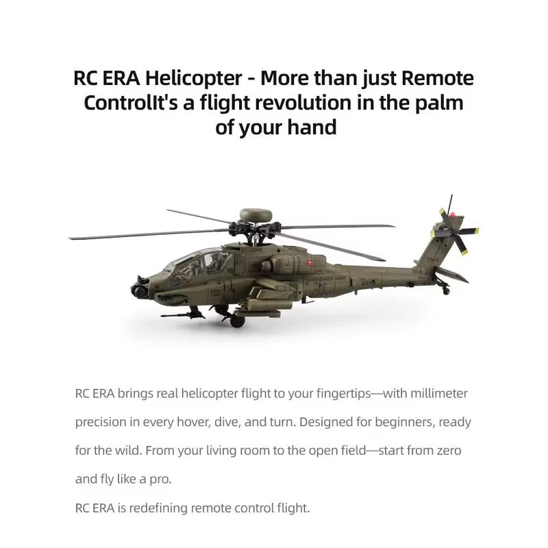 RC Era AH‑64D Apache C170 6CH  - Rc Helicopter Single Rotor のレビューと価格