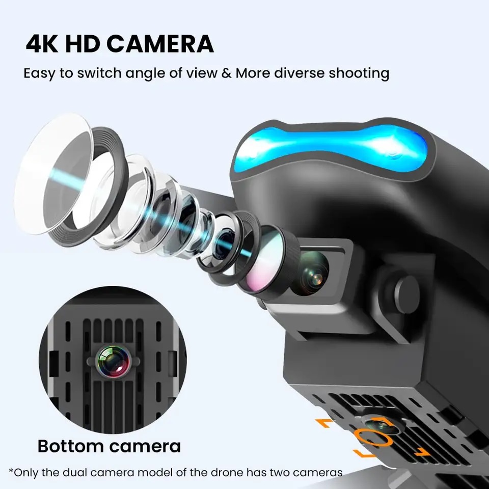新しいミニドローン E99 4K WIFI HD カメラ F - Rc Helicopter Nitro のレビューと価格