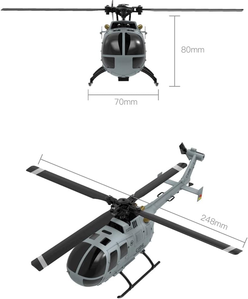 C186リモートコントロールヘリコプター 大人用 14歳以上 - Rc Helicopter Single Rotor のレビューと価格