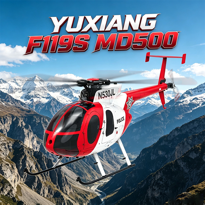 YXZNRC F119S ラジコンヘリコプター Md500  - Rc Helicopter Single Rotor のレビューと価格