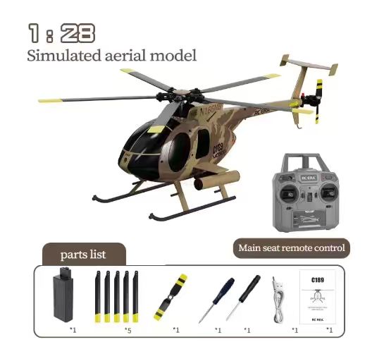 C189 MD500 RCヘリコプター 1:28 4CH デ - Rc Helicopter Nitro のレビューと価格